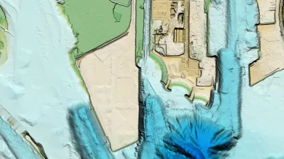 Digital elevation model of Squamish waterfront